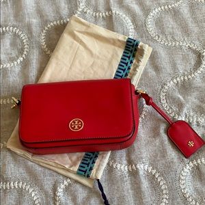 Red Tory Burch Shoulder Bag